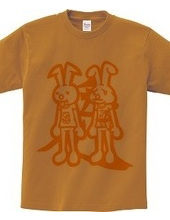 Rabbit and Rabbit (Orange)