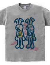 Rabbit-kun and Rabbit-san (Color)