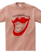 Laugh & peace ロゴTシャツ