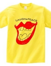 Laugh & peace ロゴTシャツ