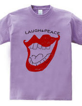 Laugh & peace ロゴTシャツ