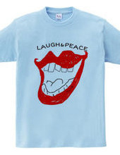 Laugh & peace ロゴTシャツ