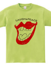Laugh & peace ロゴTシャツ