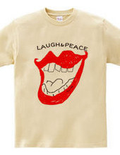 Laugh & peace ロゴTシャツ