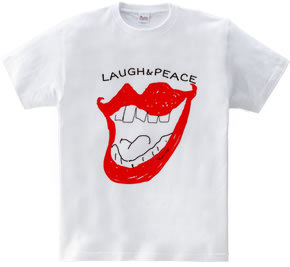 Laugh & peace ロゴTシャツ