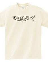 魚Tシャツ＿モノクロ