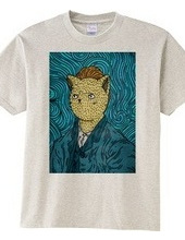 Van Gogh Neko Parody Painting