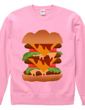 A simple hamburger sweatshirt