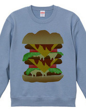 A simple hamburger sweatshirt