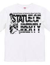 Statue of Liberty Black and White Flag Version