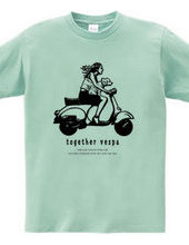 together vespa B/W