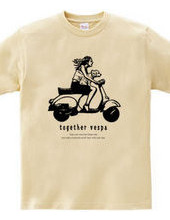 together vespa B/W