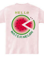 Backprint* ! Sliced watermelon pattern