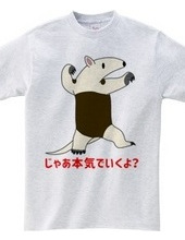 Tamandua threatening with kenpo stance (Front side print)
