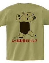 Tamandua threatening with kenpo stance (Back side print)