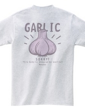 バックプリント にんにくGARLIC*B