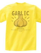 バックプリント にんにくGARLIC*B