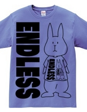 A rabbit wearing a T-shirt, a rabbit wearing a human wearing