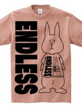 A rabbit wearing a T-shirt, a rabbit wearing a human wearing