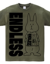 A rabbit wearing a T-shirt, a rabbit wearing a human wearing