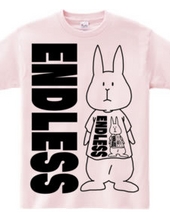 A rabbit wearing a T-shirt, a rabbit wearing a human wearing