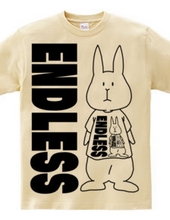 A rabbit wearing a T-shirt, a rabbit wearing a human wearing