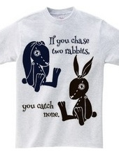 If you chase two rabbits, you catch none.