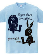 If you chase two rabbits, you catch none.