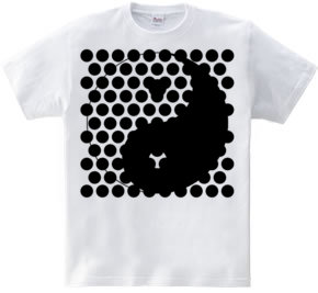 太極図Tシャツ-dot-