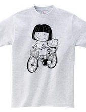 Amy &Efron サイクリングTシャツ