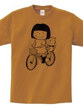 Amy &Efron サイクリングTシャツ