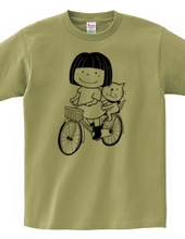 Amy &Efron サイクリングTシャツ