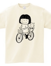 Amy &Efron サイクリングTシャツ