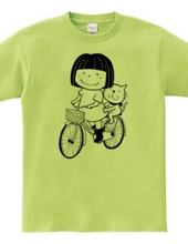 Amy &Efron サイクリングTシャツ