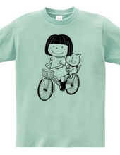 Amy &Efron サイクリングTシャツ