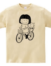 Amy &Efron サイクリングTシャツ