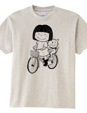 Amy &Efron サイクリングTシャツ