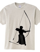 Kyudo silhouette (male) and regular shooting must