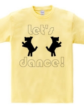 シルエットドッグ_Let s dance!