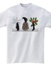 Winter Holiday Cute Funny Penguins