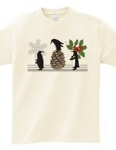 Winter Holiday Cute Funny Penguins