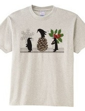 Winter Holiday Cute Funny Penguins