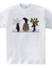 Winter Holiday Cute Funny Penguins