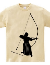 Kyudo silhouette (female) and regular shooting must be!