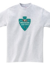 Western Airlines Vintage Label_Blue
