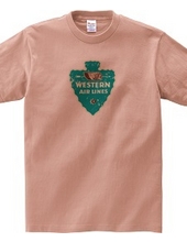 Western Airlines Vintage Label_Blue