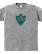 Western Airlines Vintage Label_Blue