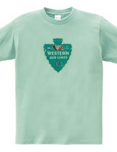 Western Airlines Vintage Label_Blue