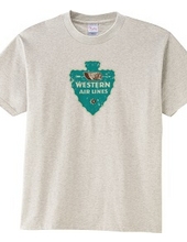 Western Airlines Vintage Label_Blue