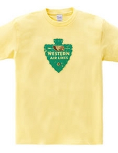 Western Airlines Vintage Label_Blue